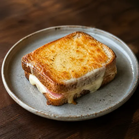 チーズがとろけるハムとチーズのホットサンド